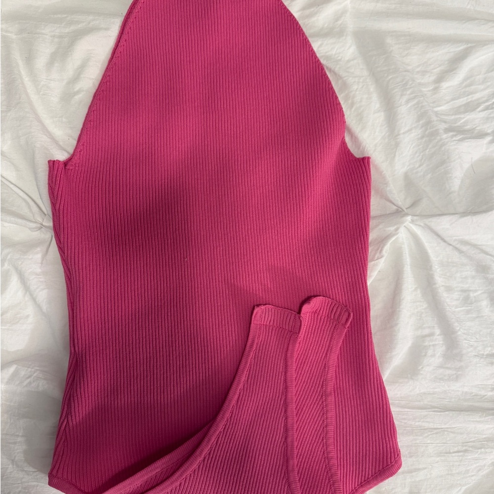 Pink Ribbed Bodysuit - Picture 4 of 4